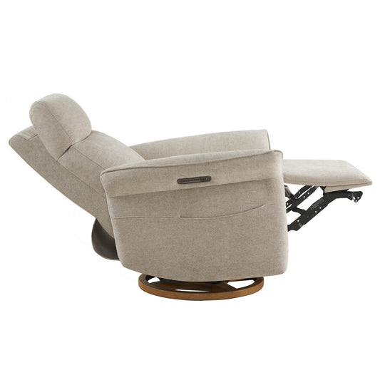 Vinca Power Swivel Glider Recliner with Lumbar Support