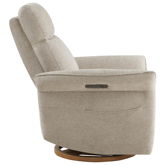 Vinca Power Swivel Glider Recliner with Lumbar Support