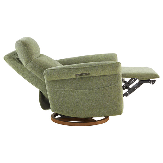 Vinca Power Swivel Glider Recliner with Lumbar Support
