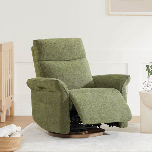 Vinca Power Swivel Glider Recliner with Lumbar Support