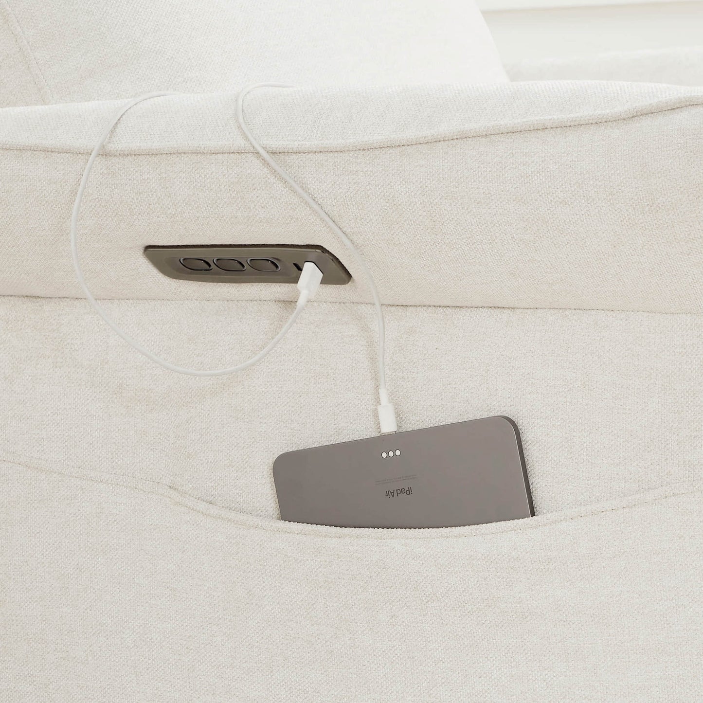 Vinca Power Swivel Glider Recliner with Lumbar Support
