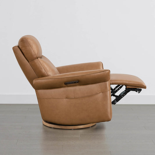 Vinca Power Swivel Glider Recliner with Lumbar Support