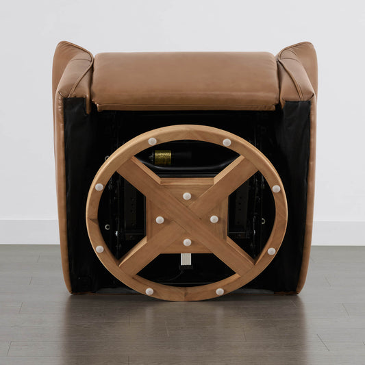 Vinca Power Swivel Glider Recliner with Lumbar Support
