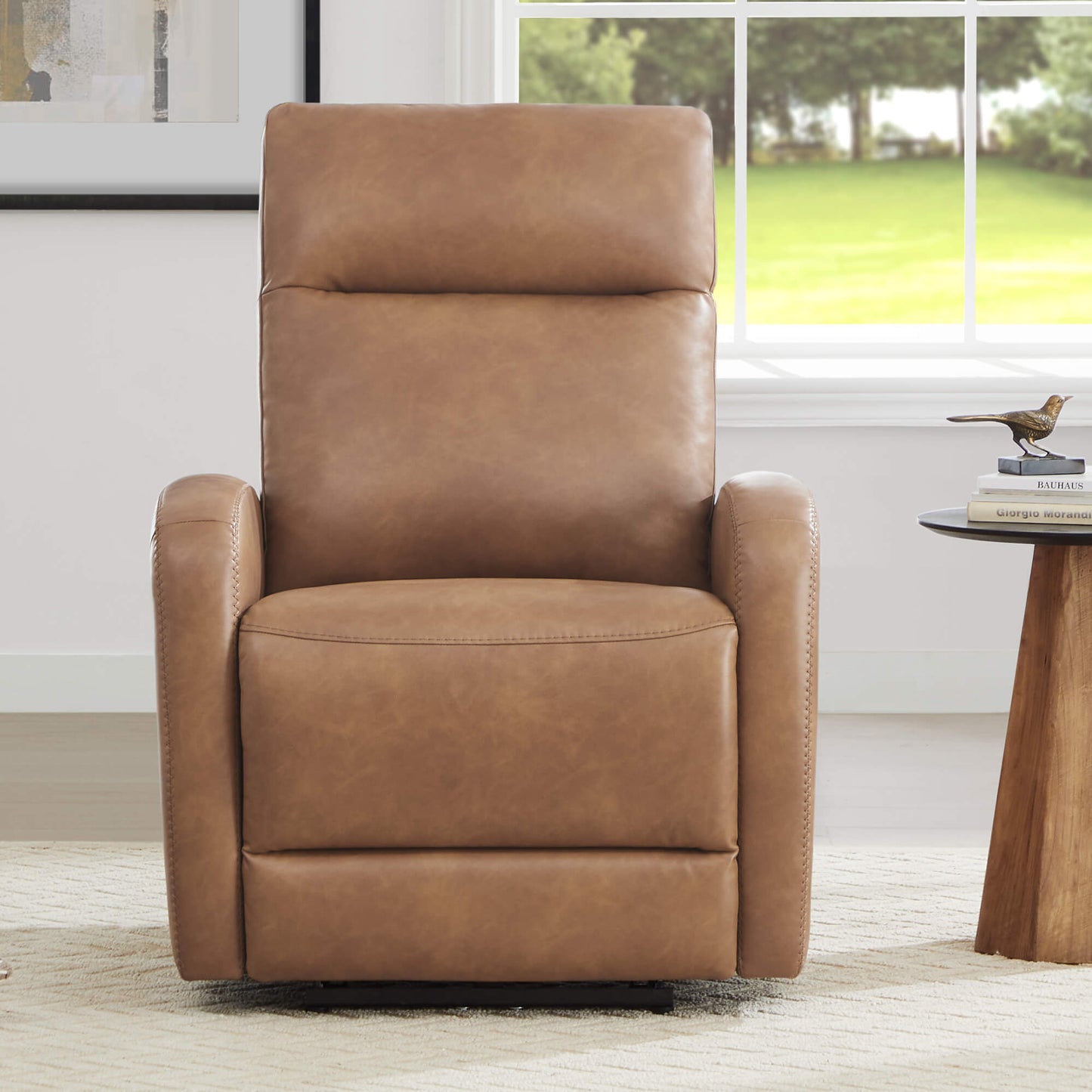 Wall Hugger Power Recliner with Adjustable Headrest