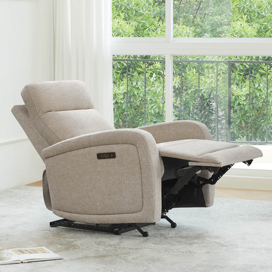 Wall Hugger Power Recliner with Adjustable Headrest