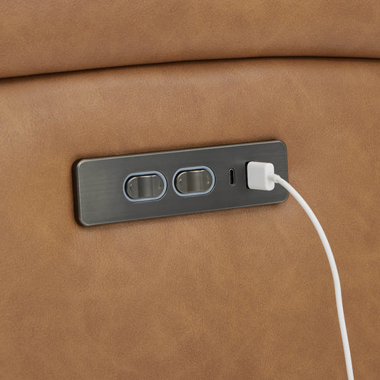 Wall Hugger Power Recliner with Adjustable Headrest
