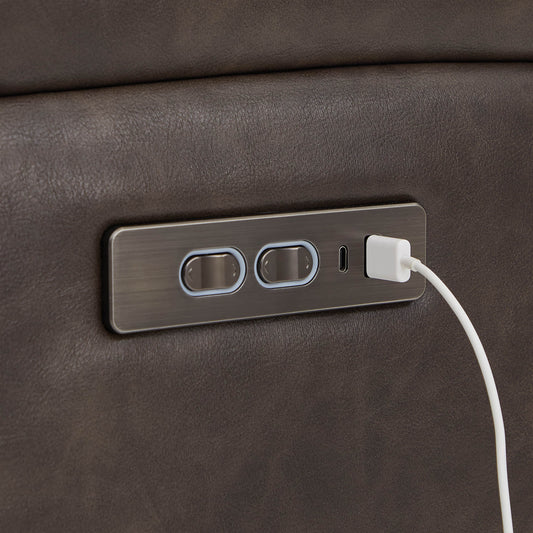 Wall Hugger Power Recliner with Adjustable Headrest