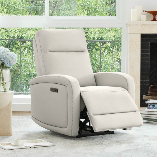 Wall Hugger Power Recliner with Adjustable Headrest