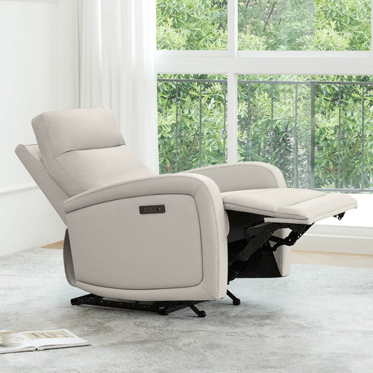 Wall Hugger Power Recliner with Adjustable Headrest