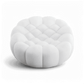 Lounge Chair in White with Contemporary Design