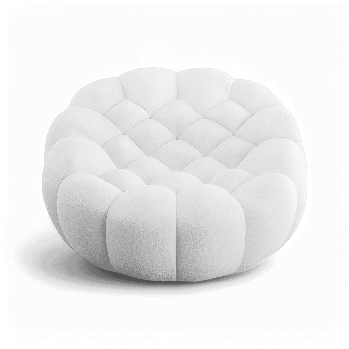 Lounge Chair in White with Contemporary Design