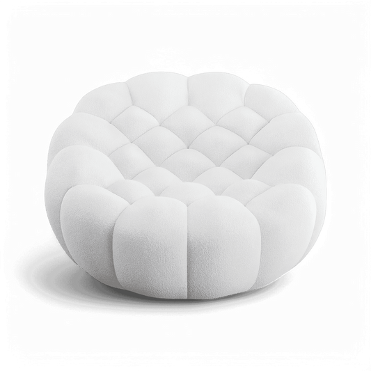 Lounge Chair in White with Contemporary Design