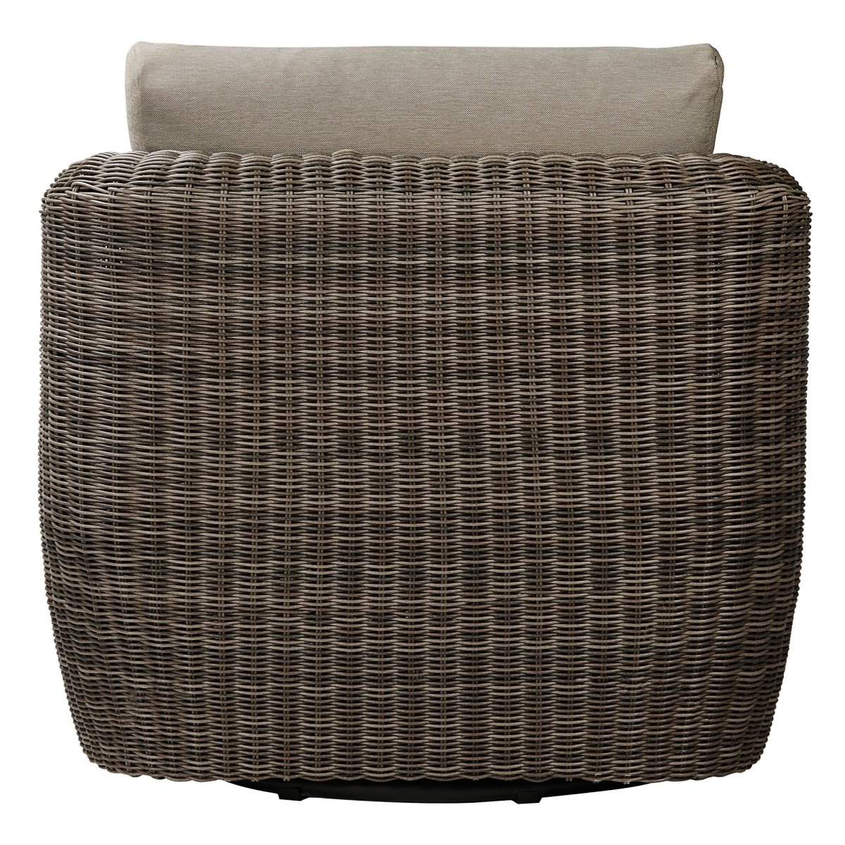 Wicker Outdoor Bistro Set with Curved Back Chairs