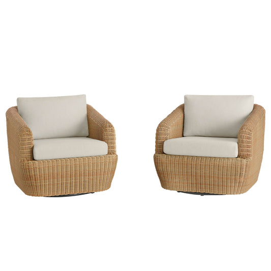 Wicker Outdoor Conversation Set with Cushioned Seating