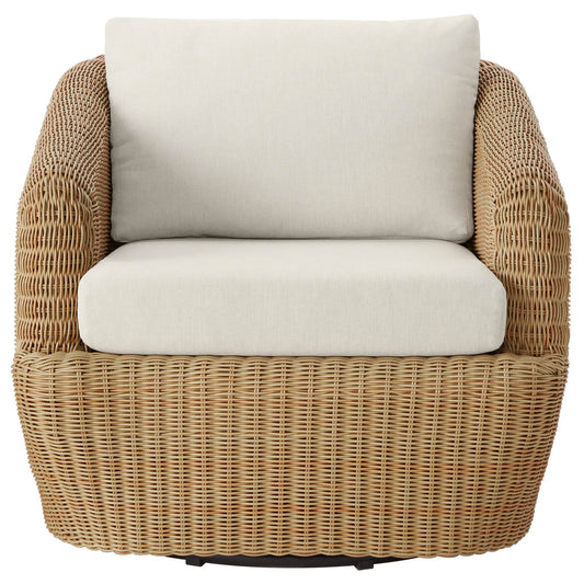 Wicker Outdoor Conversation Set with Cushioned Seating