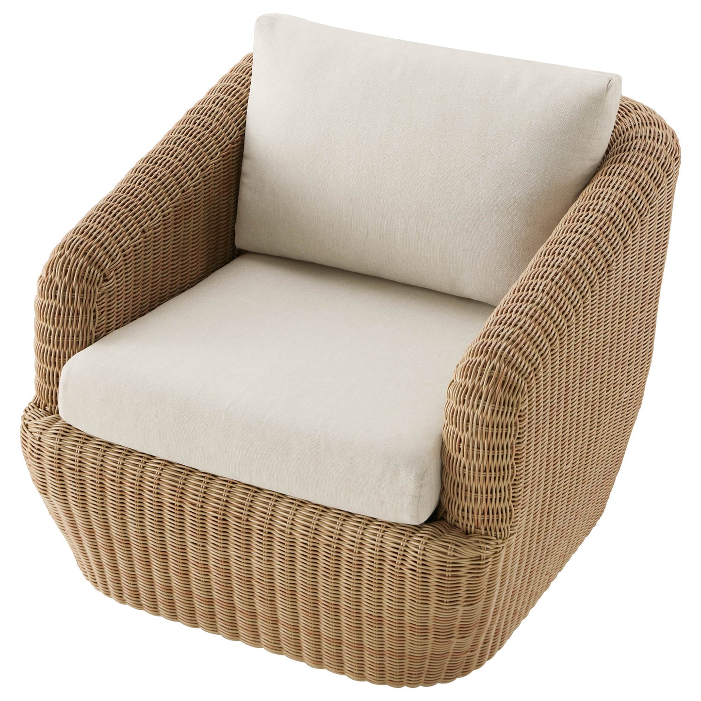 Wicker Outdoor Conversation Set with Cushioned Seating