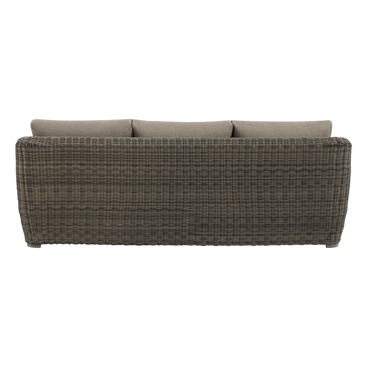 Wicker Outdoor Sofa Set with 5 Seats in Natural Finish