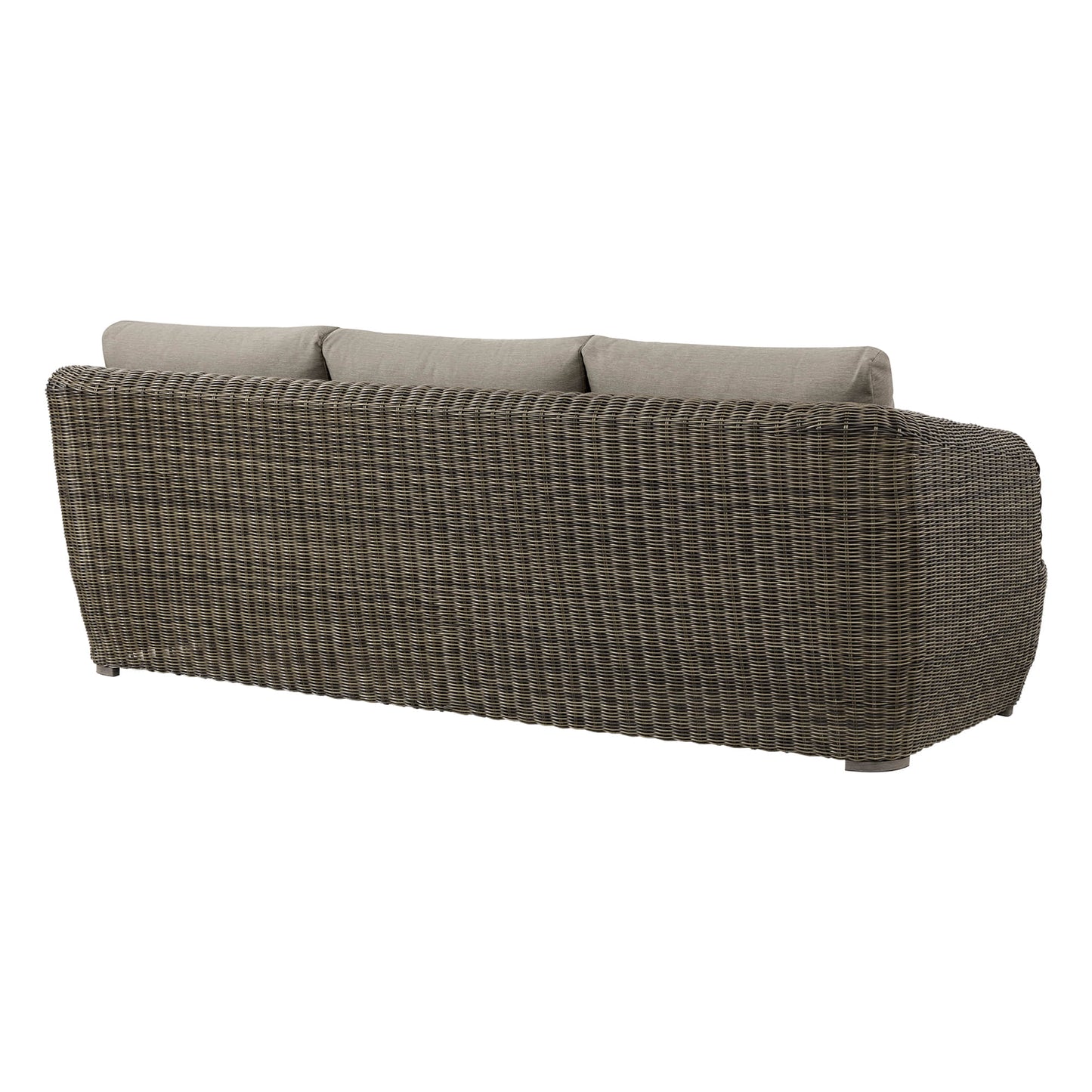 Wicker Outdoor Sofa Set with 5 Seats in Natural Finish