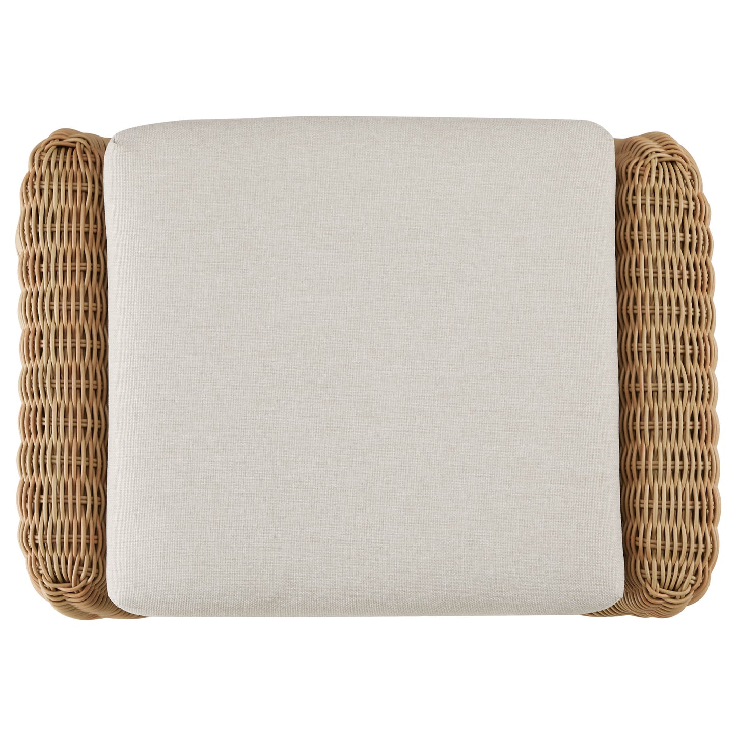 Wicker Outdoor Sofa Set with 5 Seats in Natural Finish