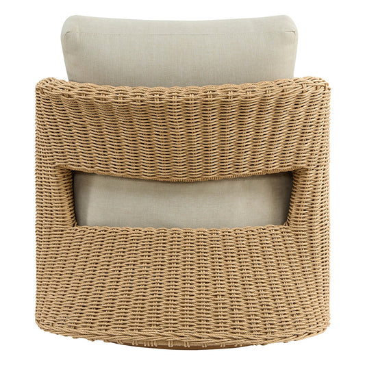 Wicker Woven Outdoor Swivel Chair Set of 2