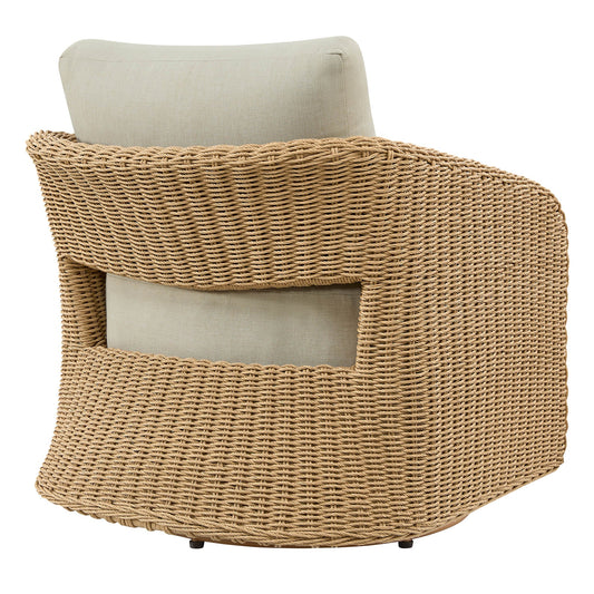 Wicker Woven Outdoor Swivel Chair Set of 2