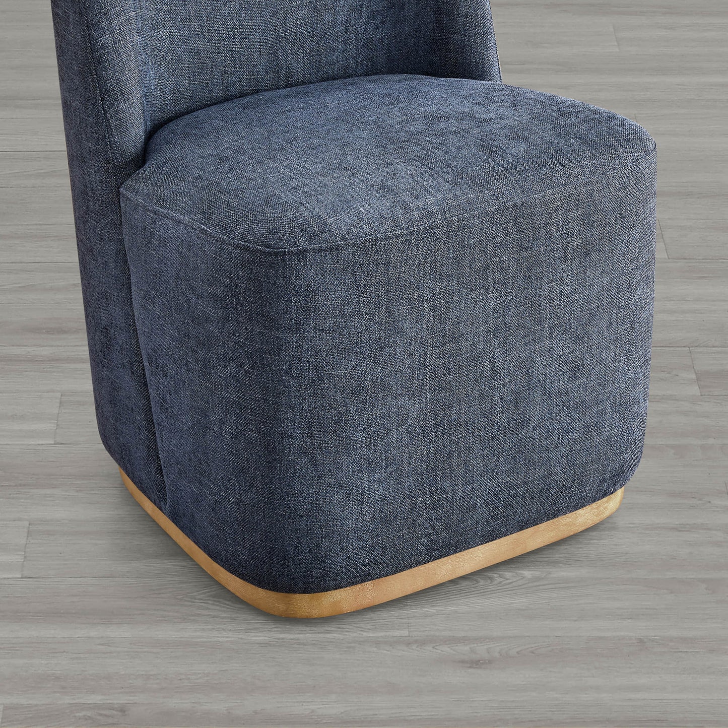Wingback Dining Chair with Casters and Lilibet Design