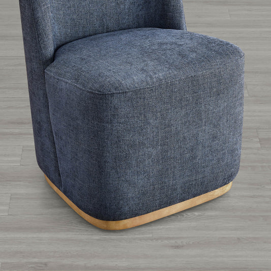 Wingback Dining Chair with Casters and Lilibet Design