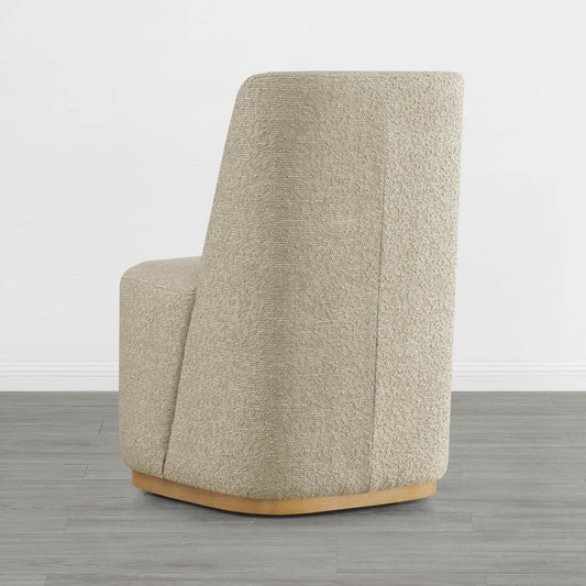 Wingback Dining Chair with Casters and Lilibet Design