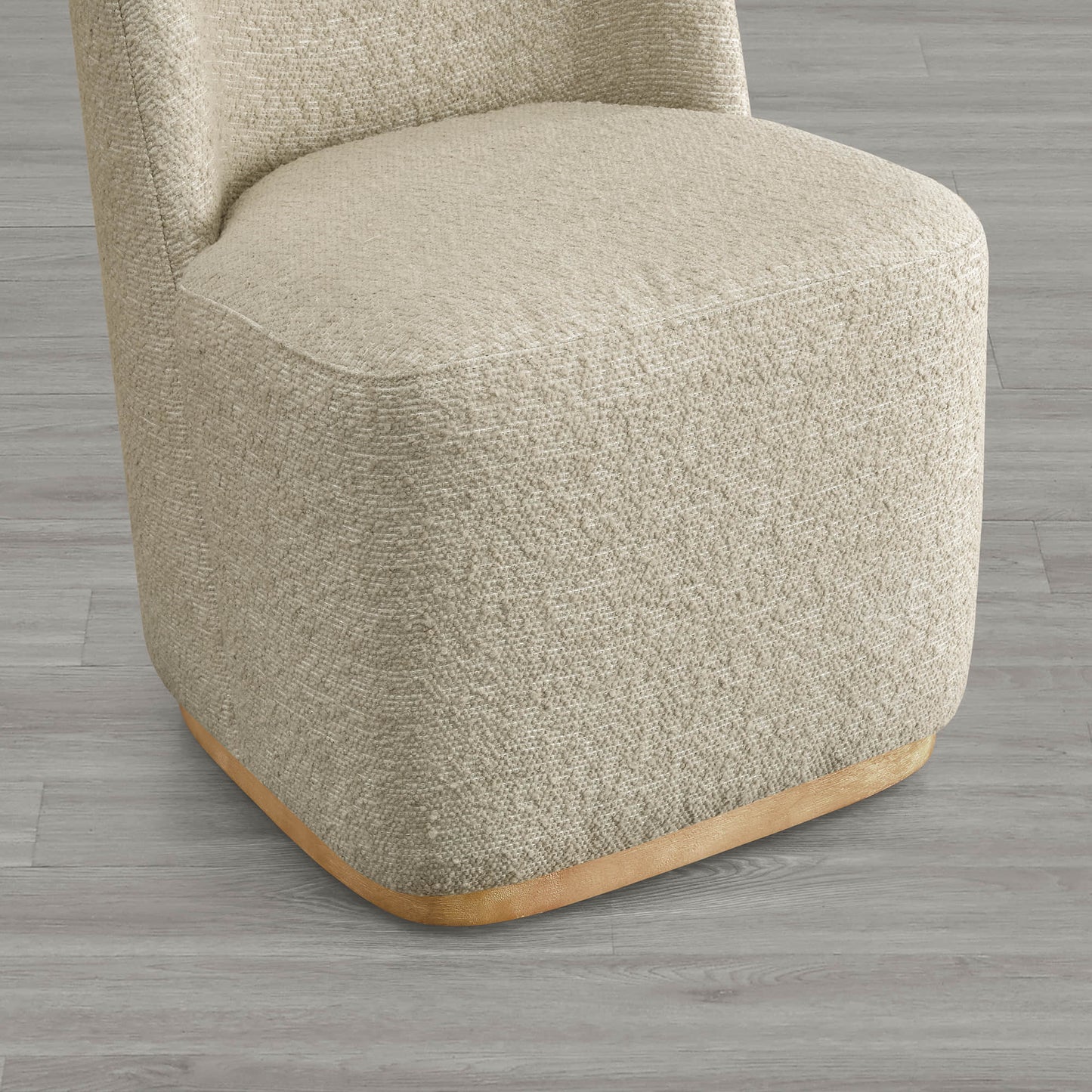 Wingback Dining Chair with Casters and Lilibet Design