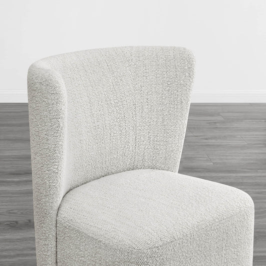 Wingback Dining Chair with Casters and Lilibet Design
