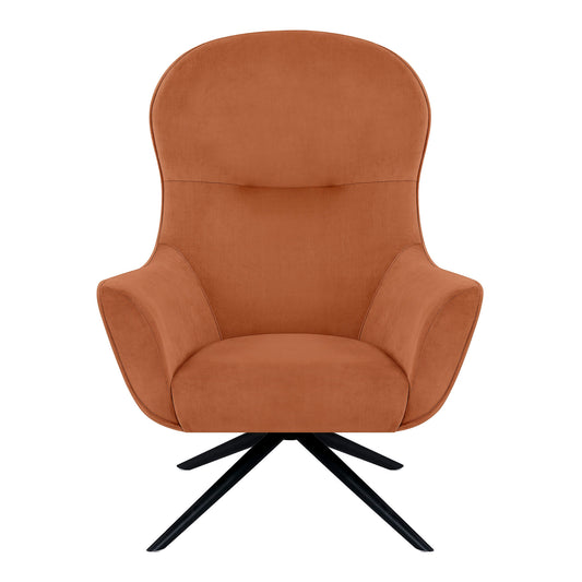 Wingback Reclining Chair with Ottoman in Classic Fabric