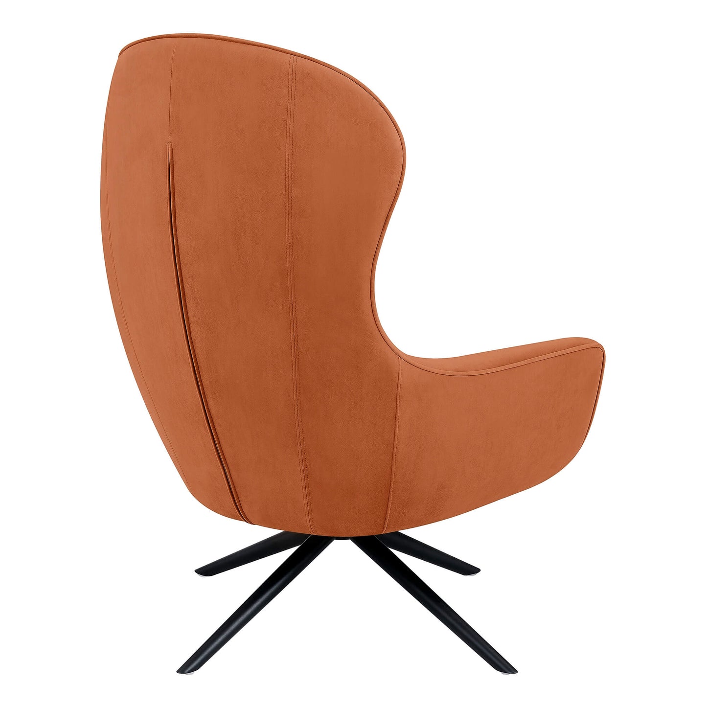 Wingback Reclining Chair with Ottoman in Classic Fabric