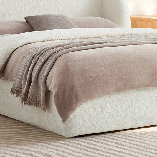 Wingback Upholstered Storage Bed with Tufted Detail