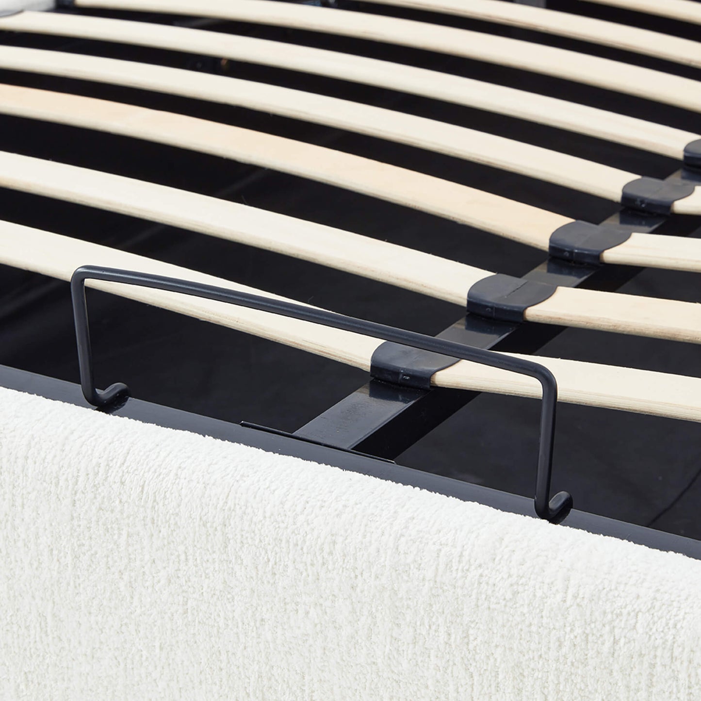 Wingback Upholstered Storage Bed with Tufted Detail