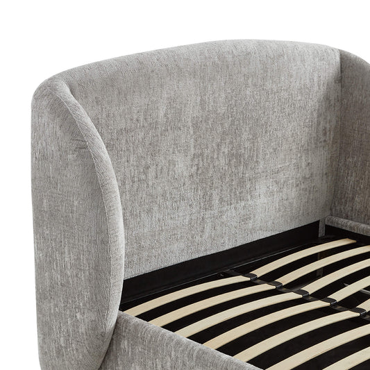 Wingback Upholstered Storage Bed with Tufted Detail
