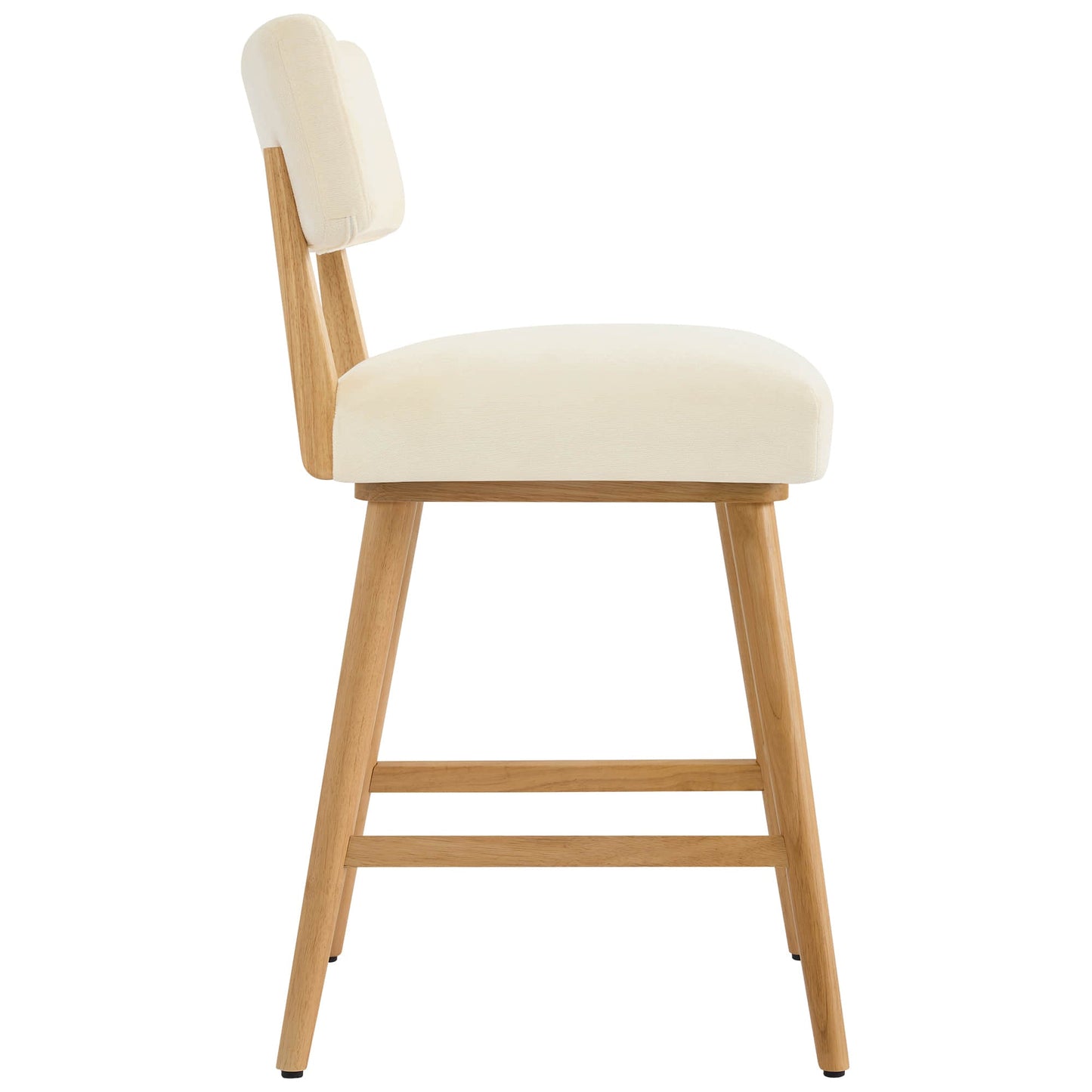 Wood Base Swivel Bar Stool Set with Modern Design