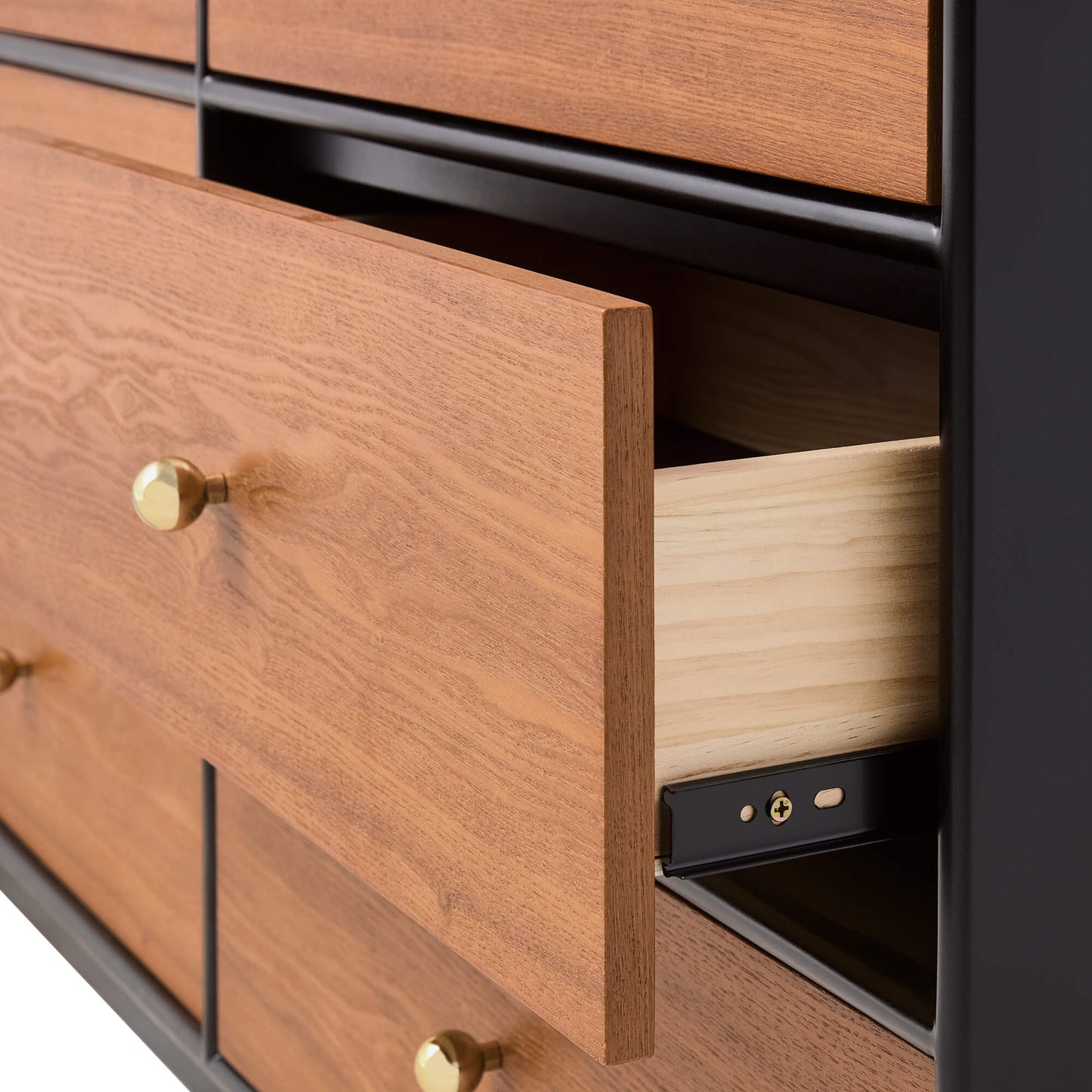 Wooden 6-Drawer Sideboard with 48-Inch Width