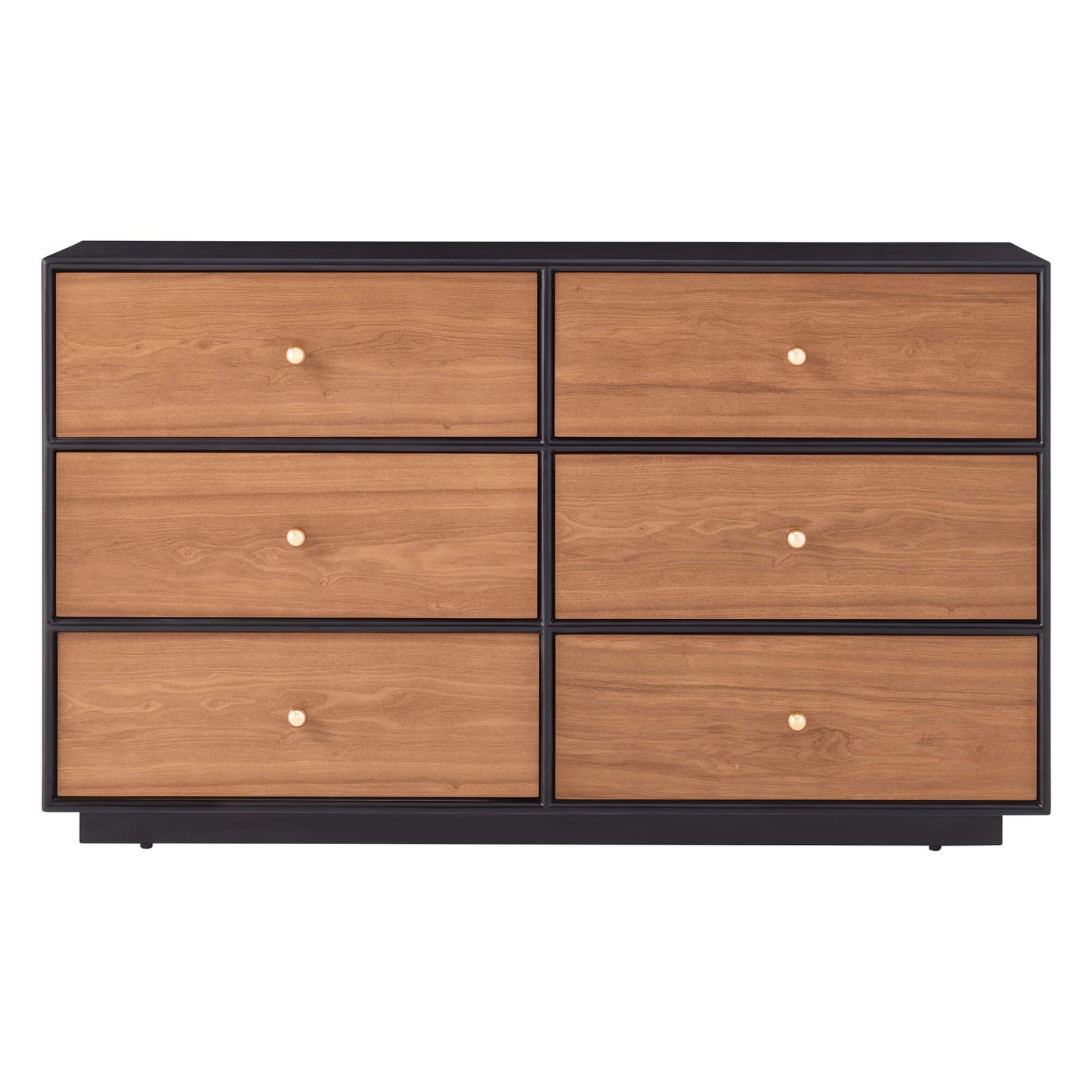 Wooden 6-Drawer Sideboard with 48-Inch Width