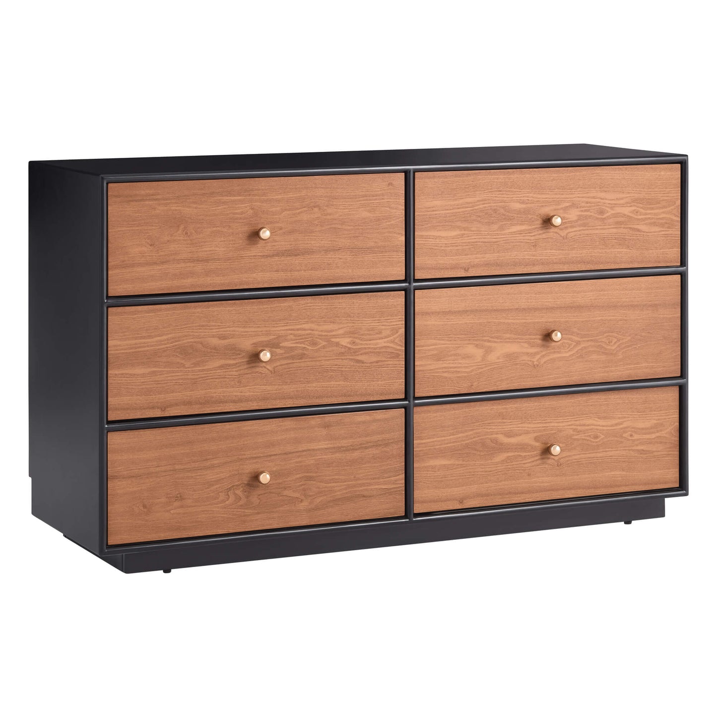 Wooden 6-Drawer Sideboard with 48-Inch Width