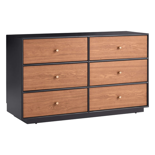 Wooden 6-Drawer Sideboard with 48-Inch Width