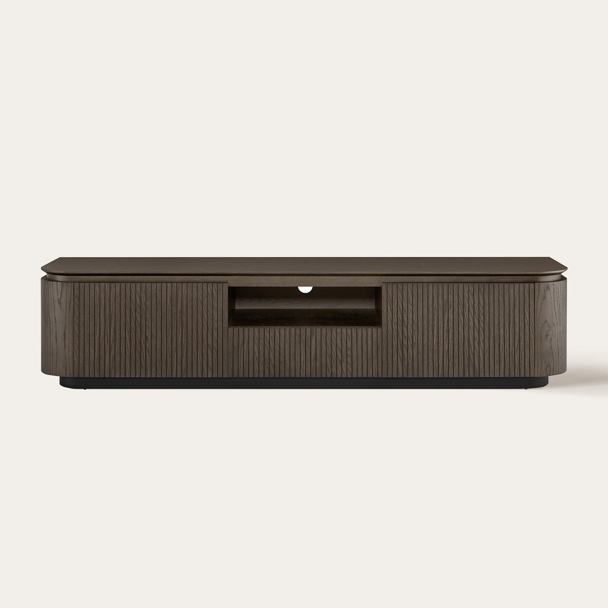 Wooden TV Stand with Drawer in 79-Inch Modern Design