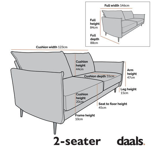 Woven Fabric Sofa in Bari Beige with Modern Silhouette