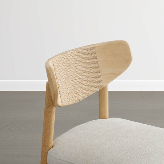 Woven Rope Counter Stool Set of 2 in Modern Design