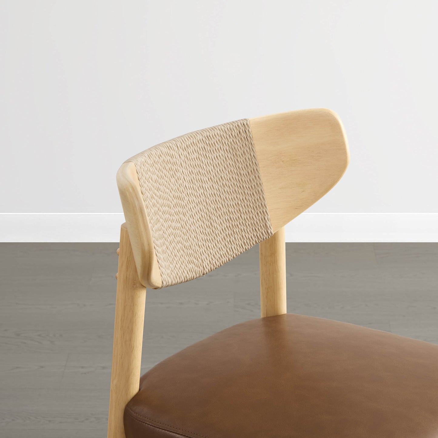 Woven Rope Counter Stool Set of 2 in Modern Design