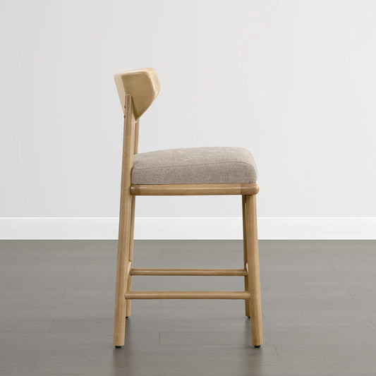 Woven Rope Counter Stool Set of 2 in Modern Design