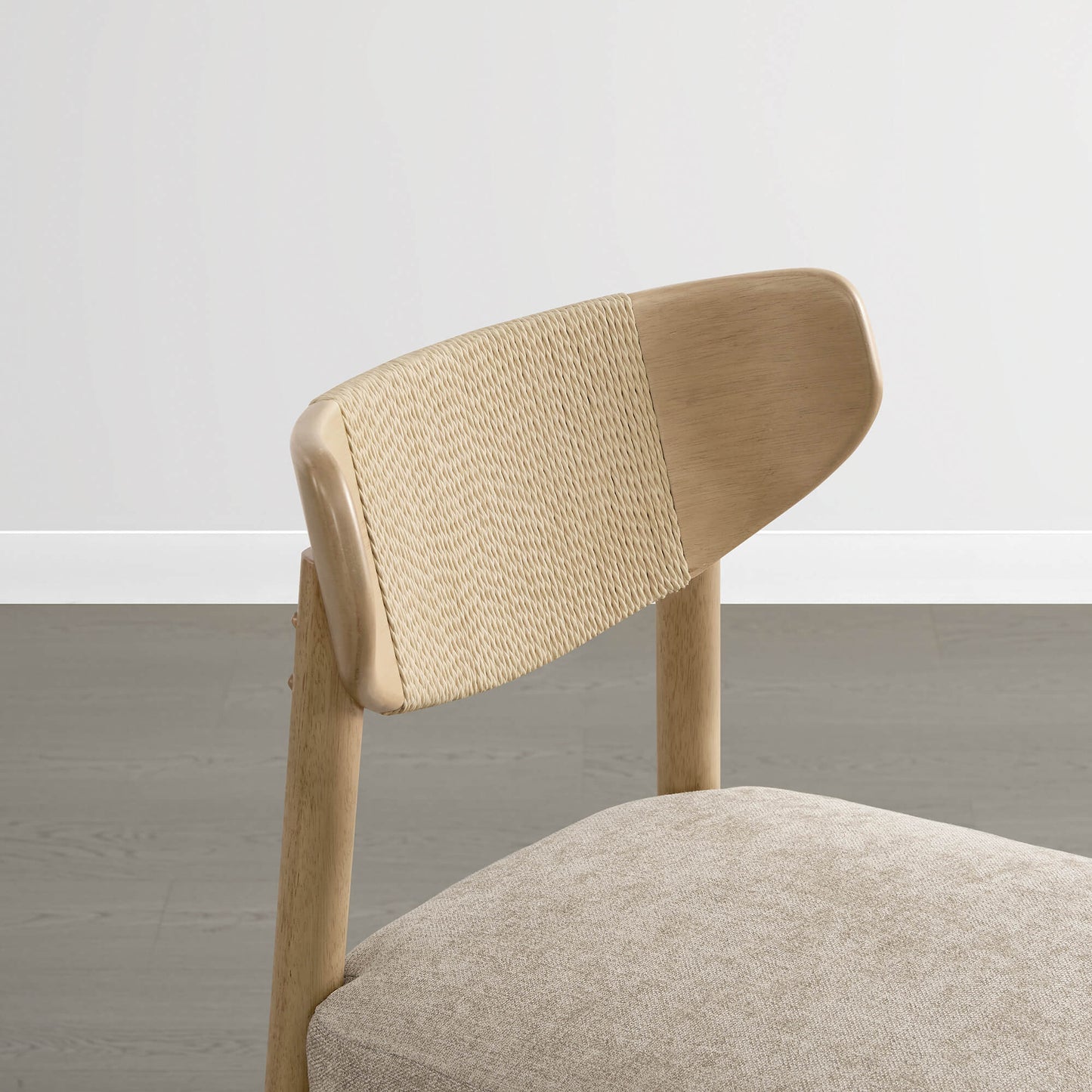 Woven Rope Counter Stool Set of 2 in Modern Design