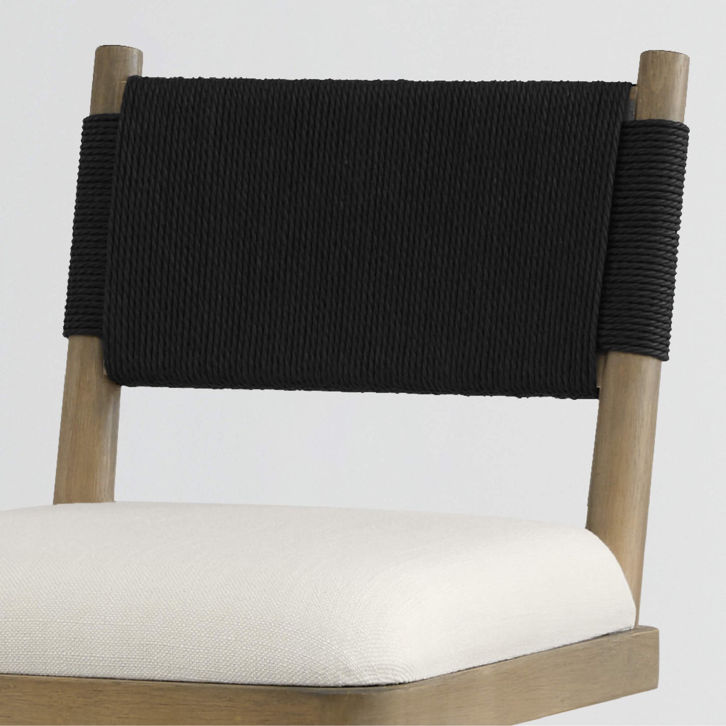 Woven Swivel Counter Stool with Arcadia Design