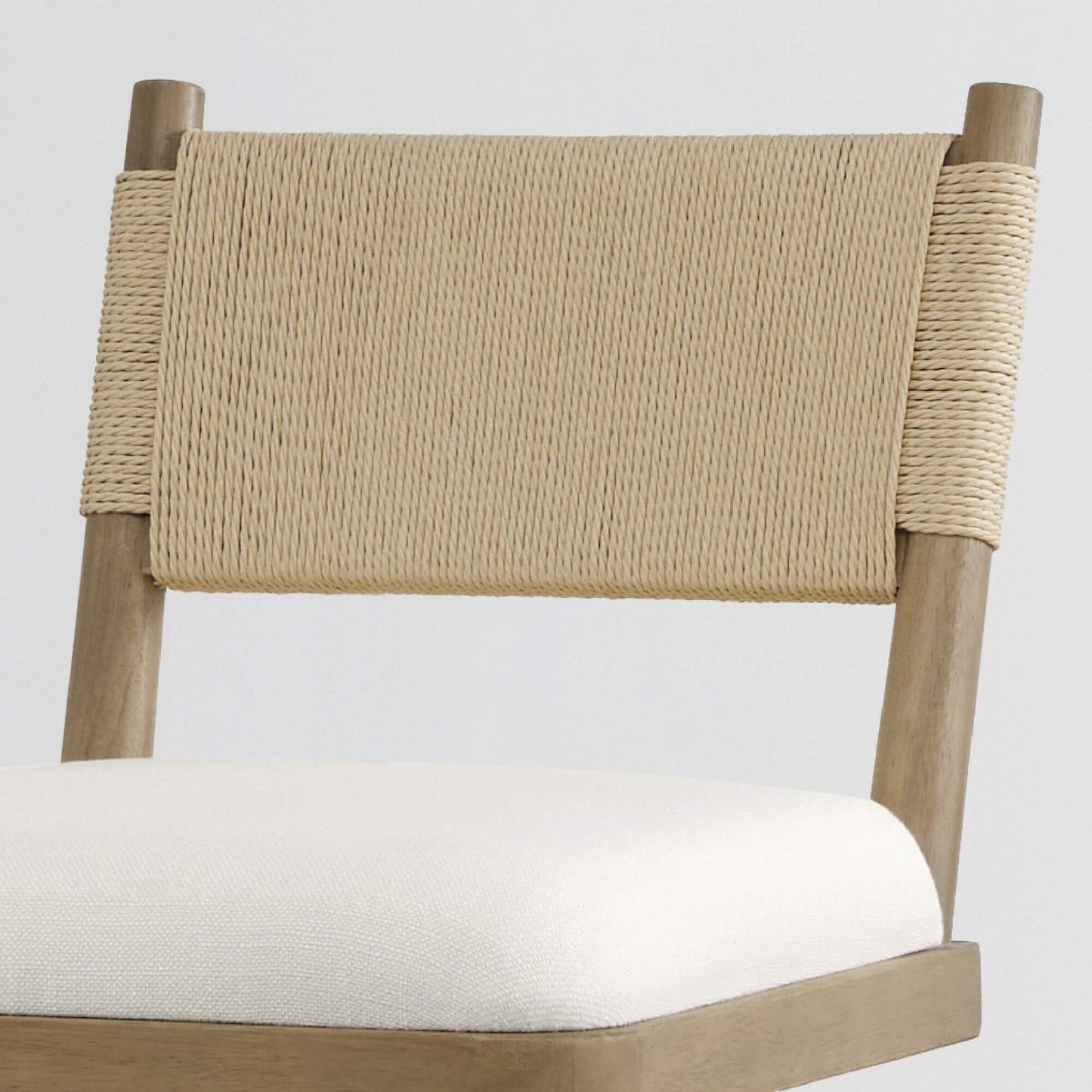 Woven Swivel Counter Stool with Arcadia Design