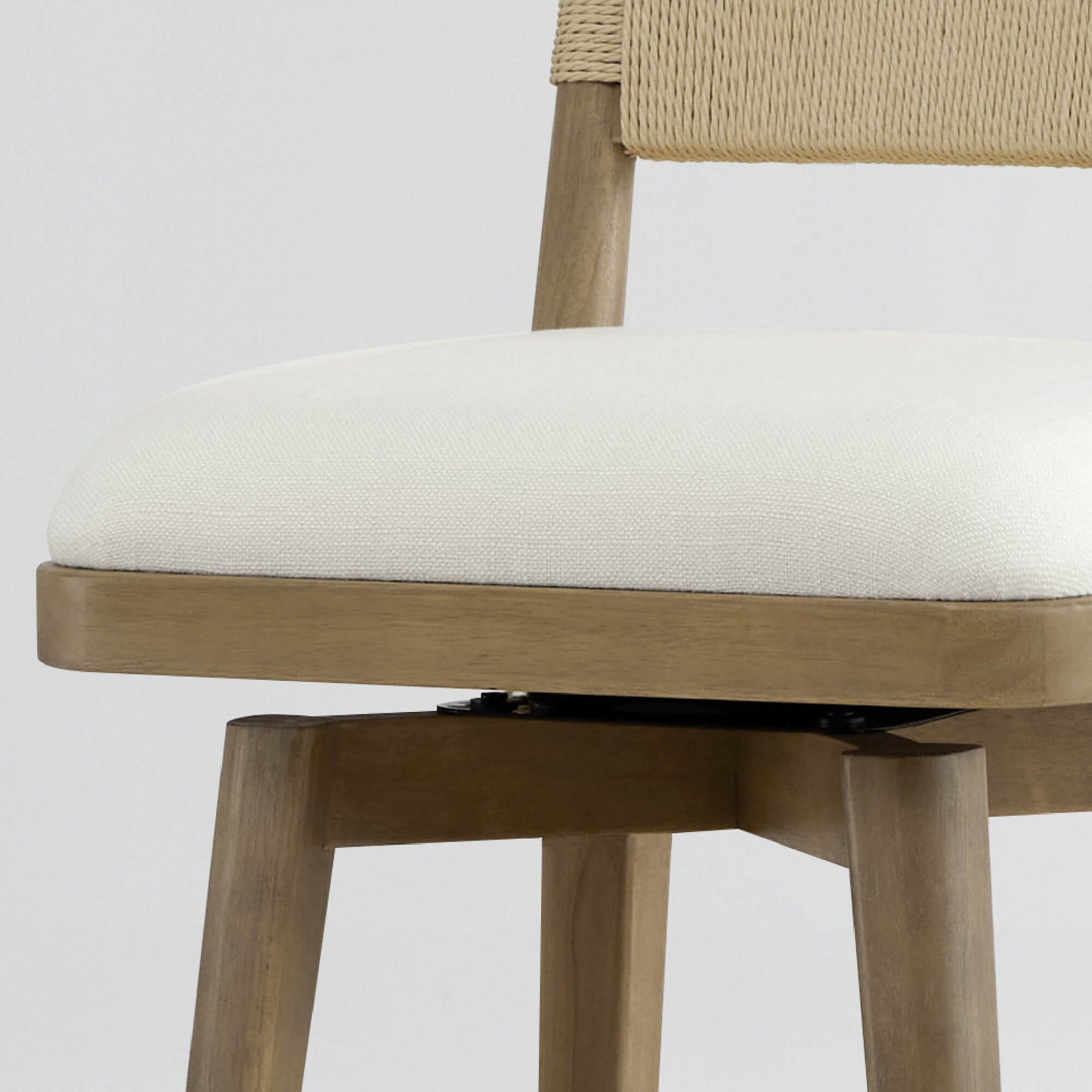 Woven Swivel Counter Stool with Arcadia Design