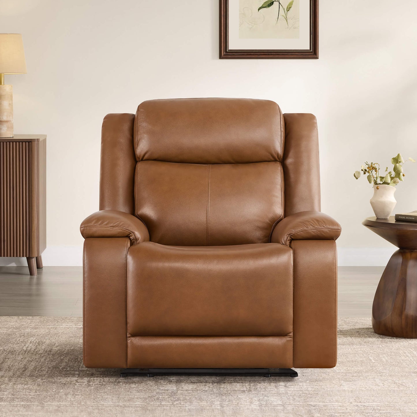 Zero Wall Hugger Recliner with Built-In Cup Holder